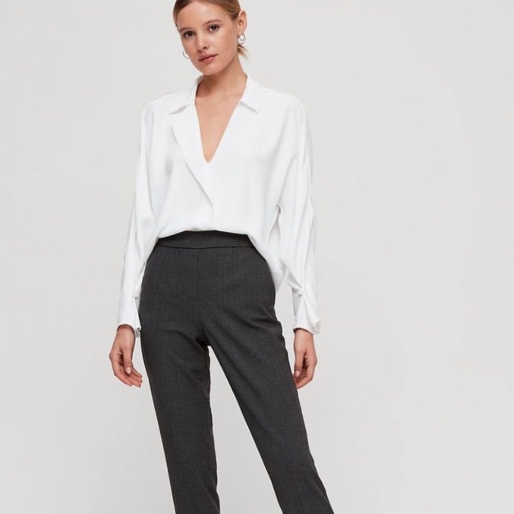 🤍 EUC Escada High Waist Menswear Gray Pants